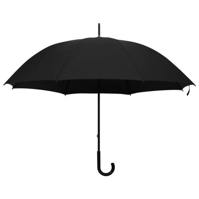 vidaXL Regenschirm Schwarz 130 cm