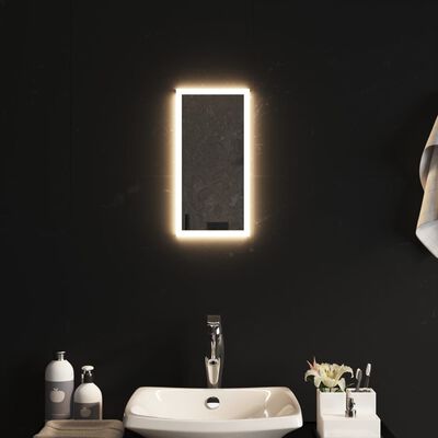 vidaXL LED-Badspiegel 20x40 cm