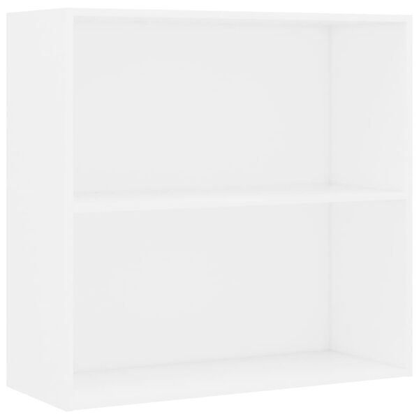 vidaXL B&uuml;cherregal Wei&szlig; 80x30x76,5 cm Holzwerkstoff