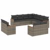 vidaXL Patio Sofa Set 11-Sitzer Grey