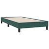 vidaXL Boxspringbett mit Matratze Dunkelgr&uuml;n 100x210 cm Samt