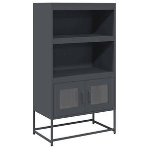 vidaXL Highboard Anthrazit 68x39x123 cm Stahl