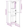 vidaXL TV-Schrank Artisan-Eiche 30,5x30x110 cm Holzwerkstoff