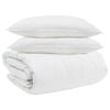 vidaXL Bettdecken Set mit Kissen 3 pcs Wei&szlig; Daunenfeder