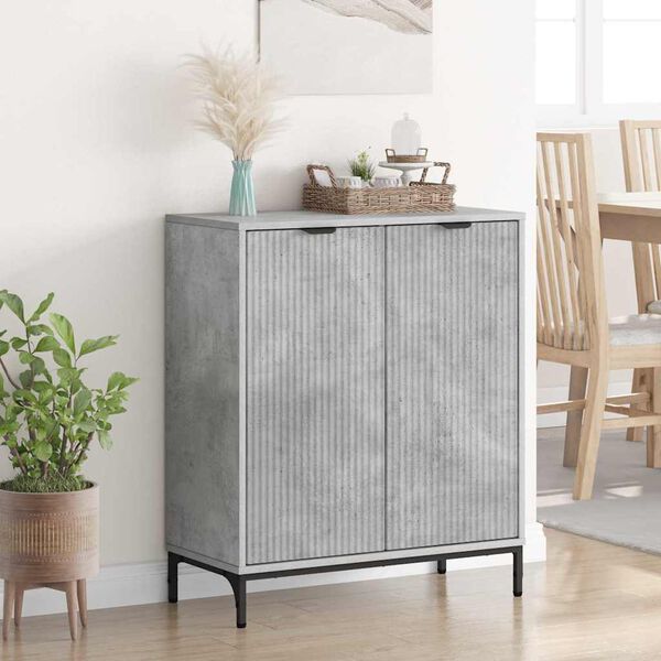 vidaXL Sideboard Beton Grau 69,5 x 33 x 82 cm Holzwerkstoff