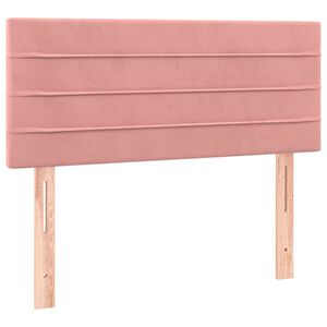 vidaXL Kopfteil Rosa 100x5x78/88 cm Samt