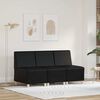 vidaXL Modulares Armfreies Sofa 3 pcs Schwarz 55 x 74 x 82 cm