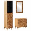 vidaXL Badezimmerschrank-Set mit Schubladen 3 pcs Massivholz Mango