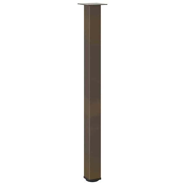 vidaXL Bartischbeine 4 Stk. Naturstahl 110-112 cm Stahl