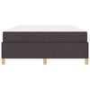 vidaXL Bettrahmen mit Matratze Dunkelbraun 140 x 190 cm Stoff