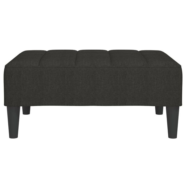 vidaXL Fu&szlig;hocker Schwarz 78x56x32 cm Stoff
