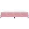 vidaXL Boxspringbett mit Matratze Rosa 180 x 200 cm Stoff