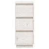 vidaXL Sideboards 2 Stk. Wei&szlig; 32x34x75 cm Massivholz Kiefer