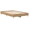 vidaXL Bettgestell ohne Matratze Artisan-Eiche 140x190cm Holzwerkstoff