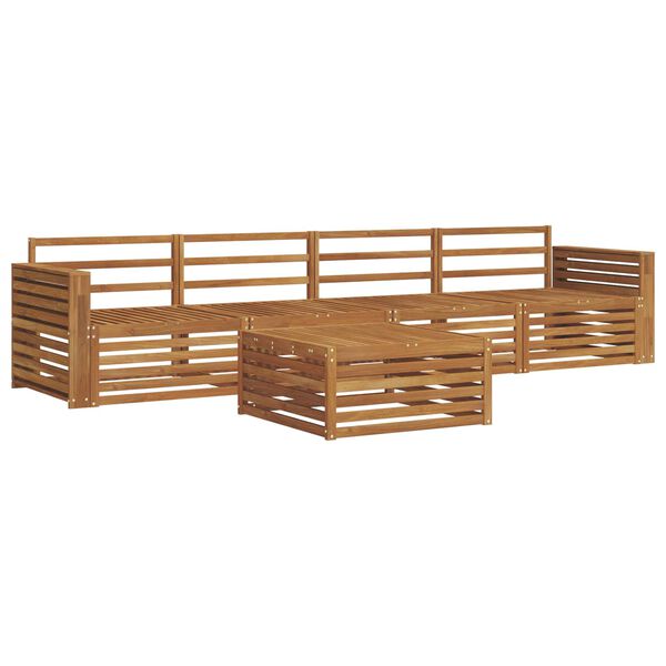 vidaXL Outdoor-Sofagarnitur 5 pcs Natur