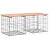 vidaXL Gartenbank aus Gabionen 103x44x42 cm Massivholz Douglasie