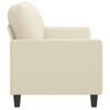 vidaXL 2-Sitzer-Sofa Creme 120 cm Kunstleder
