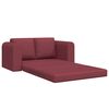 vidaXL Schlafsofa 60cm Weinrot Stoff