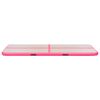 vidaXL Aufblasbare Gymnastikmatte mit Pumpe 400x100x10 cm PVC Rosa