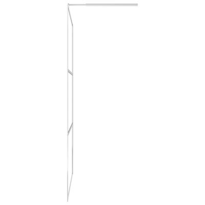 vidaXL Begehbare Duschwand mit Halbmattiertem ESG-Glas 115x195cm