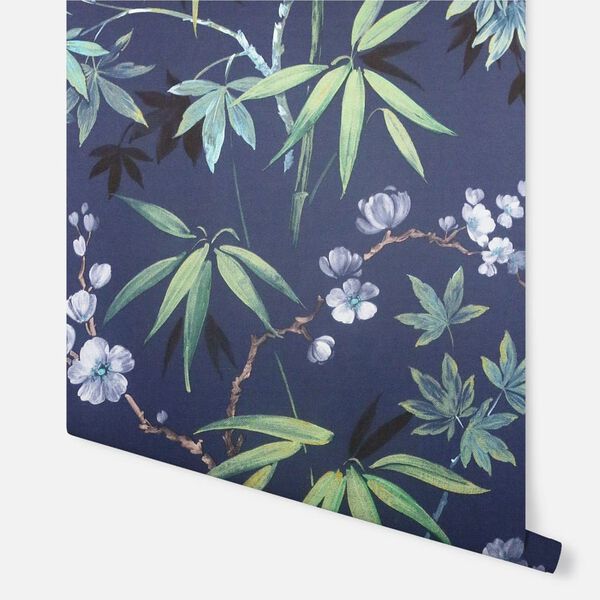 DUTCH WALLCOVERINGS Tapete Jasmine Garden Blau