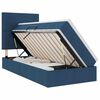 vidaXL Aufbewahrungsbett mit Matratze Blau 90 x 190 cm Stoff