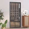 vidaXL Innent&uuml;r 93x201,5 cm Schwarz ESG-Glas und Aluminium