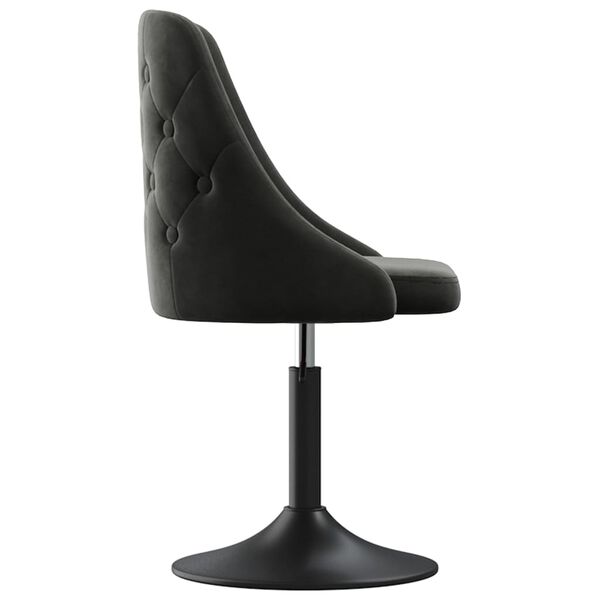 vidaXL Esszimmerstuhl Dunkelgrau Samt