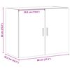vidaXL Wandschrank Braun Eichen-Optik 80x42,5x64 cm Holzwerkstoff