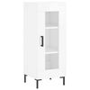 vidaXL Highboard Hochglanz-Wei&szlig; 34,5x34x180 cm Holzwerkstoff