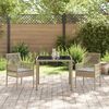 vidaXL Garten Essgruppe 3 pcs Beige Poly-Rattan