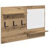 vidaXL Wandmontierter nachttisch Wandhalterung Artisan-Eiche