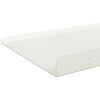 vidaXL Schwebendes Regal 2 pcs Wei&szlig; 40 x 18 x 2,5 cm Stahl