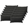 vidaXL Kissen mit Kissen HOUTEN 12 Stk. Schwarz Samt