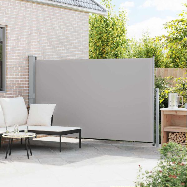 vidaXL Ausziehbare Seitenmarkise 170&times;300 cm Grau