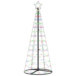 vidaXL LED-Weihnachtsbaum mit 390 LEDs Mehrfarbig 250 cm Eisen
