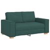 vidaXL Sofa 3 pcs Dunkelgr&uuml;n 220 x 80 x 84 cm Leinenmischgewebe