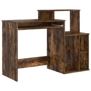 vidaXL Schreibtisch R&auml;uchereiche 120,5 x 44 x 88,5 cm Holzwerkstoff