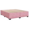 vidaXL Boxspringbett mit Matratze Rosa 180x200 cm Samt