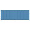 vidaXL Sonnenliegen-Auflage Melange Blau 186x58x4 cm Stoff