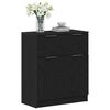 vidaXL Sideboard Schwarz Eichen-Optik 60 x 30 x 70 cm Holzwerkstoff