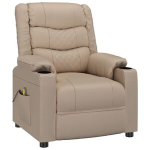 vidaXL Relaxsessel Cappuccino-Braun Kunstleder