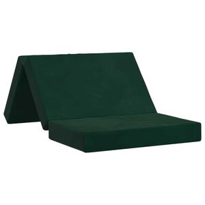 vidaXL Klappsofa Bett 80 x 67 x 45 cm Dunkelgr&uuml;n