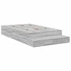 vidaXL Aufbewahrungsbettgestell Sonoma-Grau 120 cm Holzwerkstoff