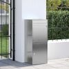 vidaXL Paketdrop-Box mit Speicher Silber 47,5 x 38 x 59 cm Edelstahl