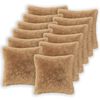 vidaXL Kissenbezug 12 pcs HEERLEN Taupe 45 x 45 cm PV Fleece