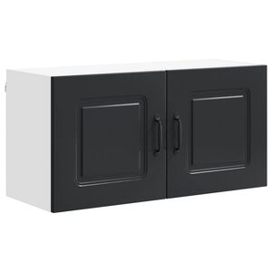 vidaXL Geschirrsp&uuml;lerfront Kalmar Schwarz 80 x 31 x 40 cm