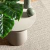 vidaXL Teppich ZIZUR Creme 120x120 cm Jute-Optik Indoor und Outdoor