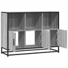vidaXL Sideboard Grau Sonoma 100x35x76 cm Holzwerkstoff
