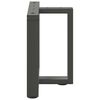 vidaXL Couchtischbeine T-Form 2 Stk. Anthrazit 50x25x(42-43) cm Stahl
